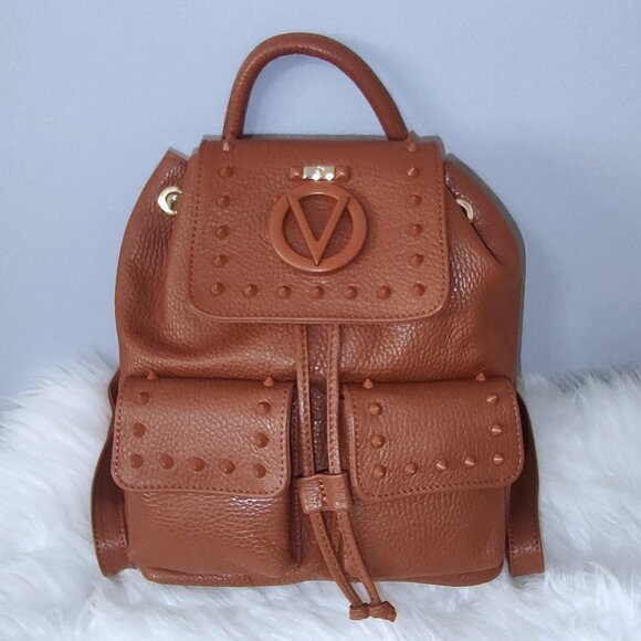 Mario Valentino Beige Polyurethane Womens Backpack